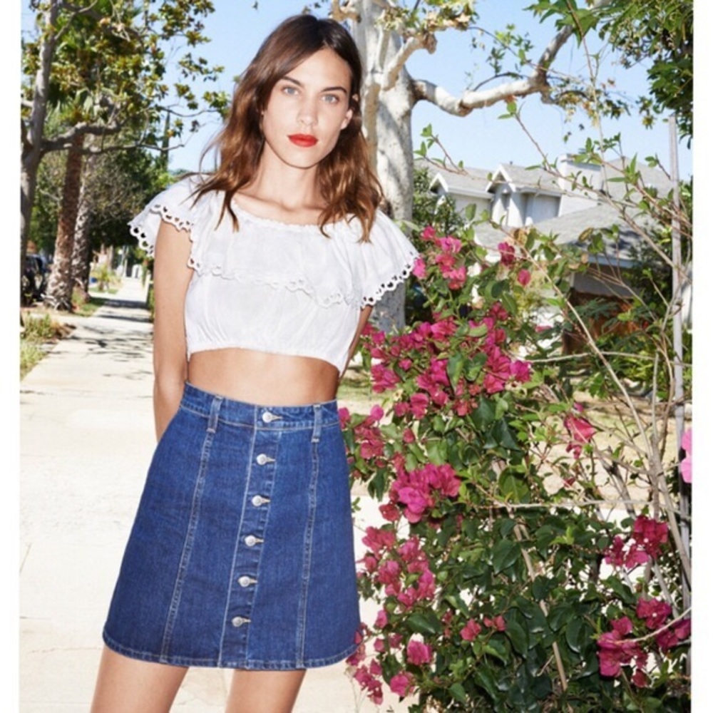 AC x AG Jeans denim skirt